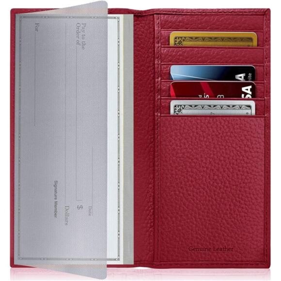 Access Denied Genuine Leather Checkbook Cover For Women & Men - Checkbook - Picture 2 of 7